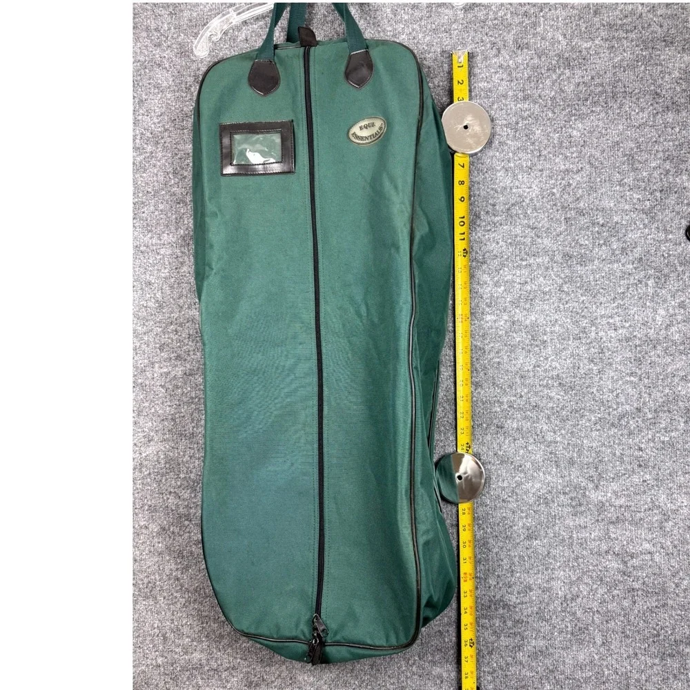 Equi-Essentials Equestrian BRIDLE BAG Green Canvas Horse Show Gear Carrier Luxe